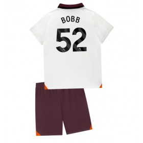 Manchester City Oscar Bobb #52 Auswärtstrikot 2023-24 Kurzarm (+ kurze hosen)